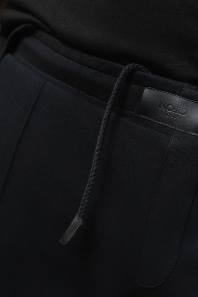 Double-Knit Cotton Trousers with Crête Detail and Adjustable Hem